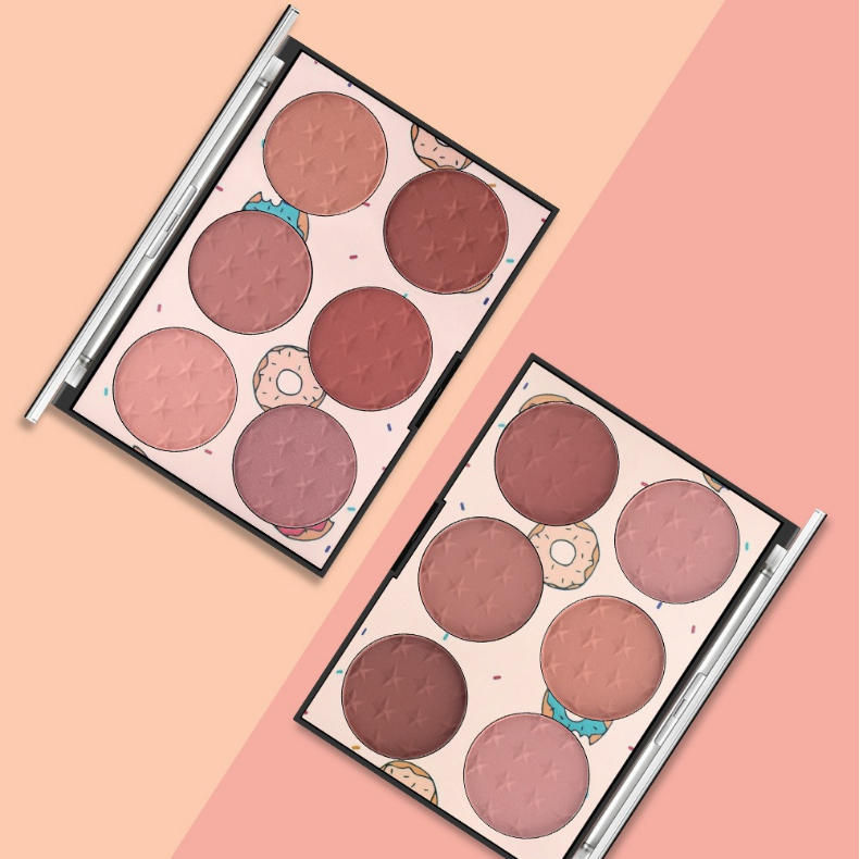 Six-Color Blush Palette | Long-lasting Natural Blush