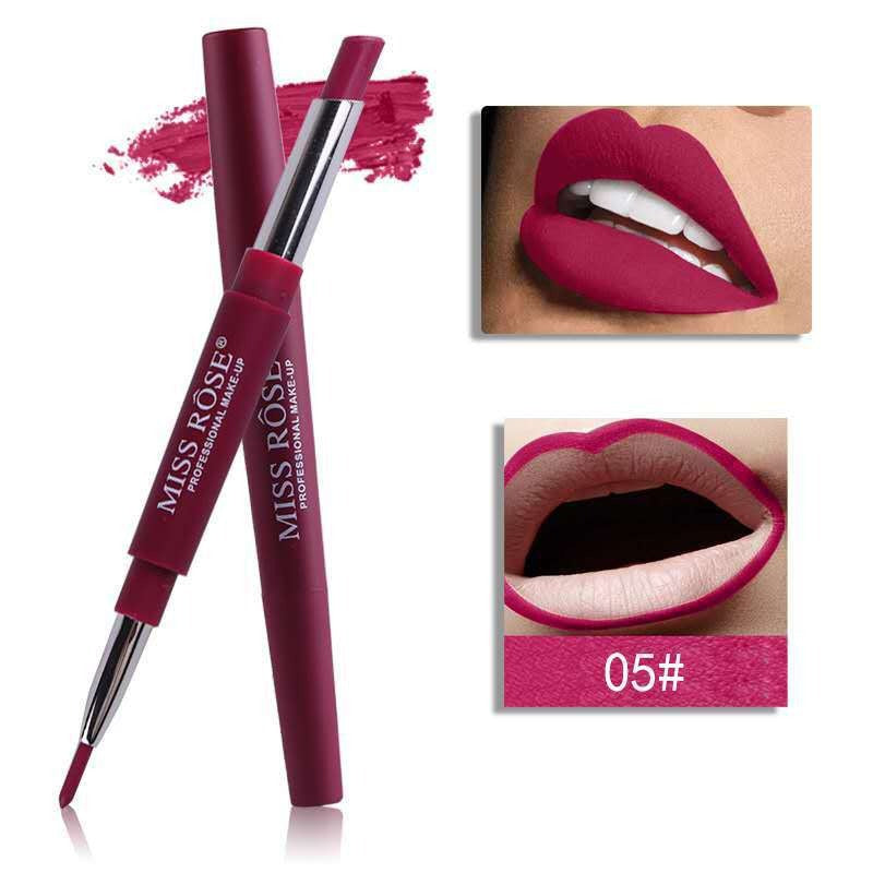 Double-ended Lip Liner and Lipstick | Moisturizing & Hydrating | Long-lasting Nourishment