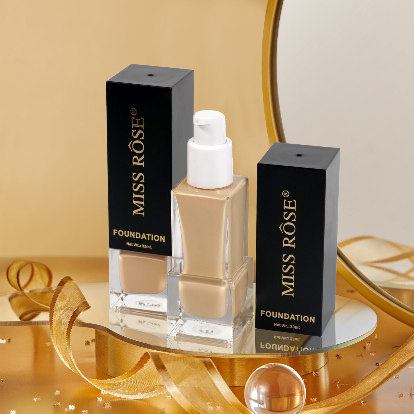 Flawless Glass Tube Foundation - Lightweight, Buildable Coverage, Waterproof, Long-Lasting, Quick-Drying