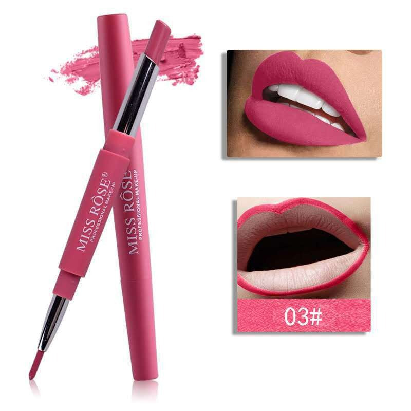 Double-ended Lip Liner and Lipstick | Moisturizing & Hydrating | Long-lasting Nourishment