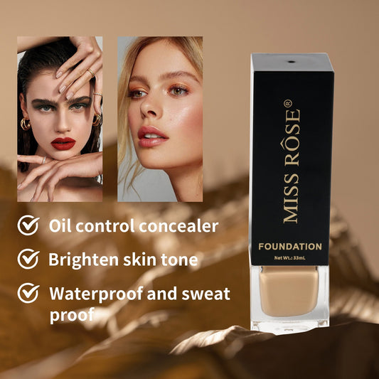 Flawless Glass Tube Foundation - Lightweight, Buildable Coverage, Waterproof, Long-Lasting, Quick-Drying